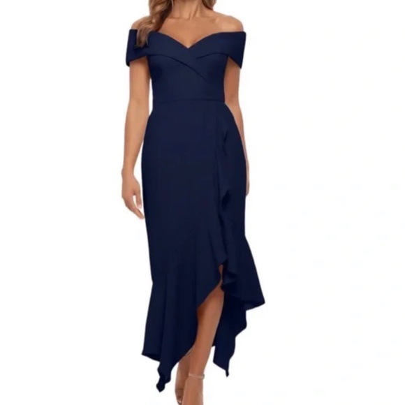 XSCAPE Off The Shoulder Dress - Picture 1 of 8